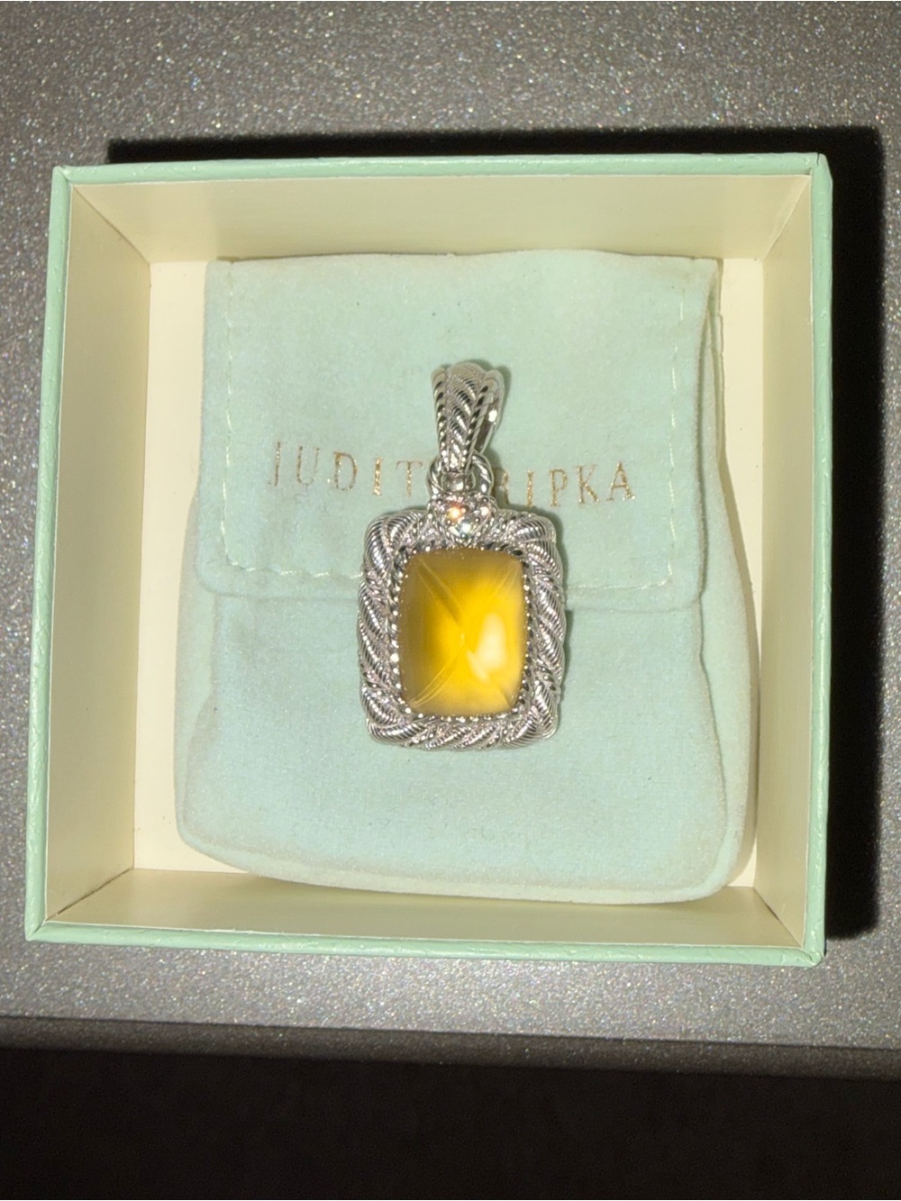 Brand New Judith Ripka Yellow Pendant